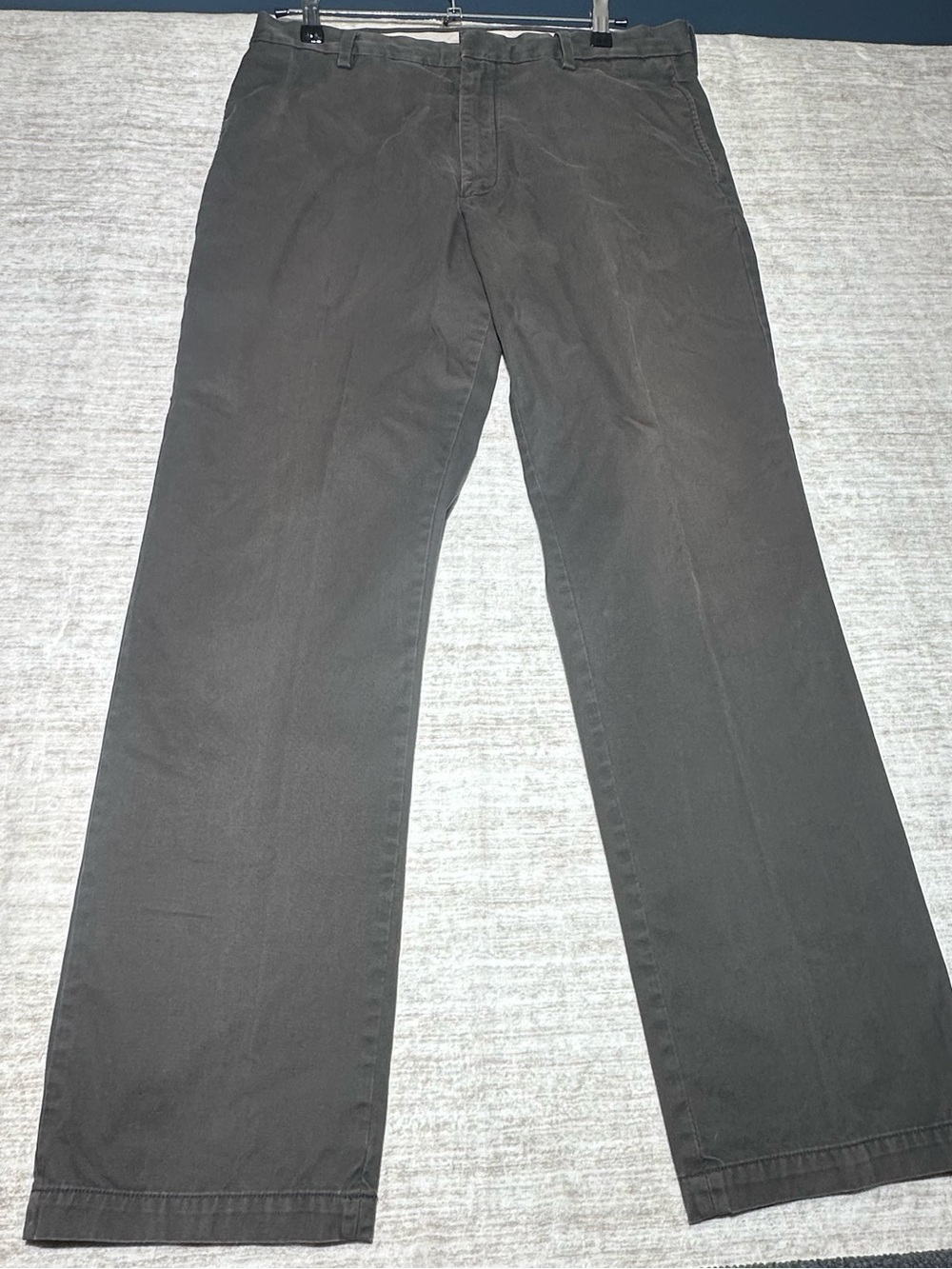 Banana Republic Men's Straight Chinos in Charcoal Gray